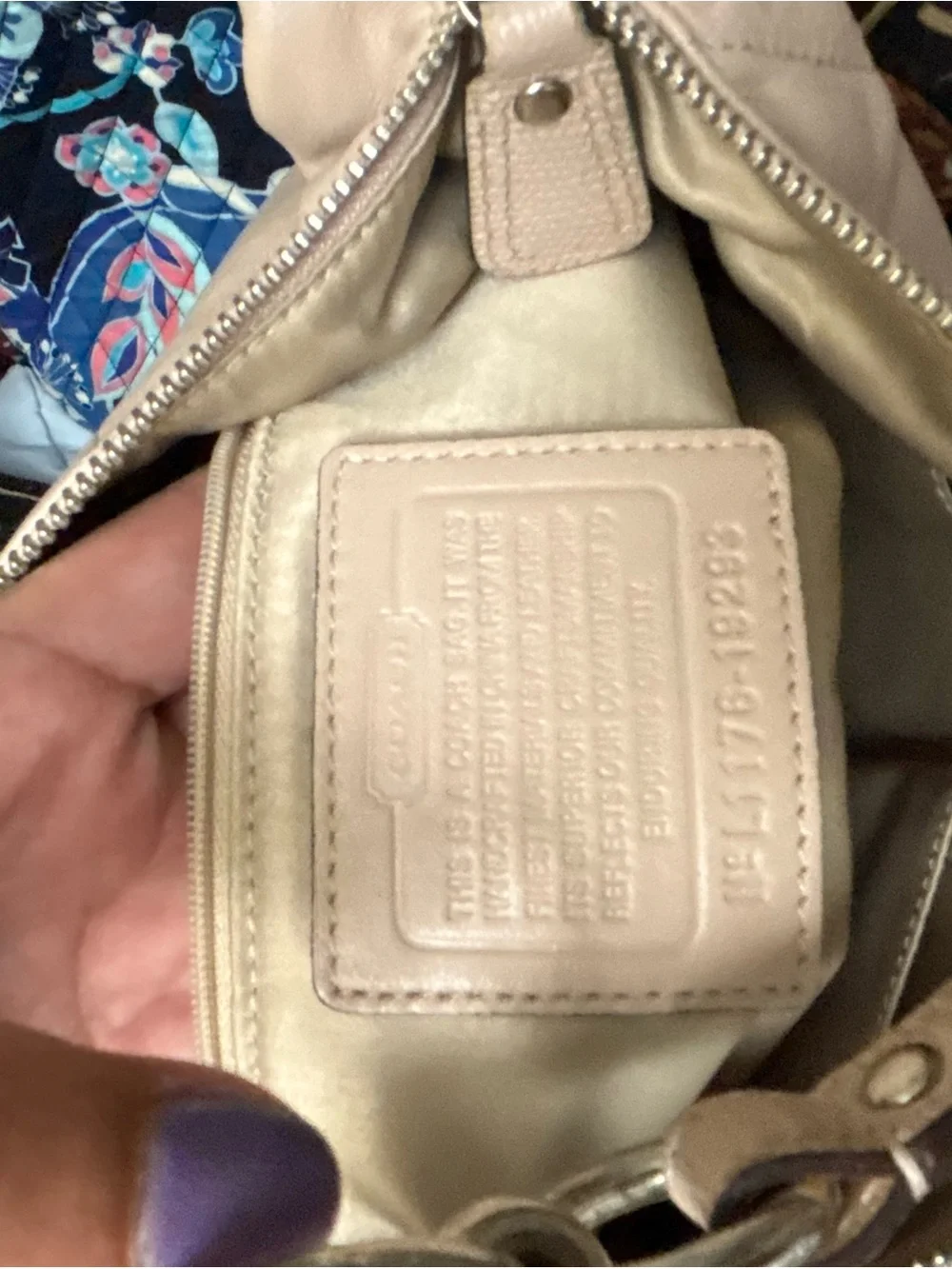 Coach Leather Kristen Hobo Shoulder Bag in Taupe - Women's Everyday Hobo
